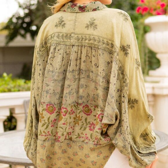 Young Threads Western Boho Top Size Medium - Picture 2 of 4